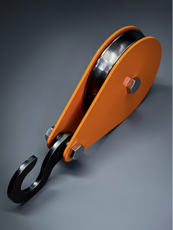 Блок монтажный СПЕЦДЕТАЛЬ с крюком ф120 мм. БМ-120