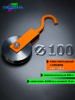 Блок такелажный СПЕЦДЕТАЛЬ с крюком ф100 мм. БМС-100-О