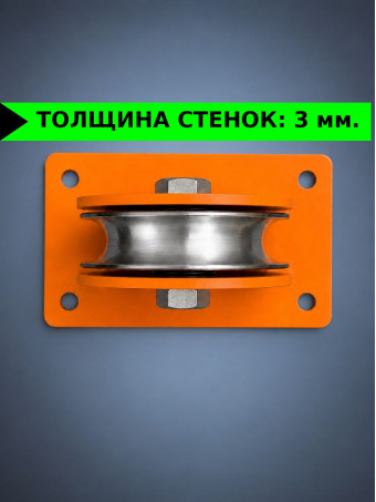 Блок монтажный с площадкой СПЕЦДЕТАЛЬ БМП-80 ролик металлический под трос 80х15 мм с подшипником на платформе